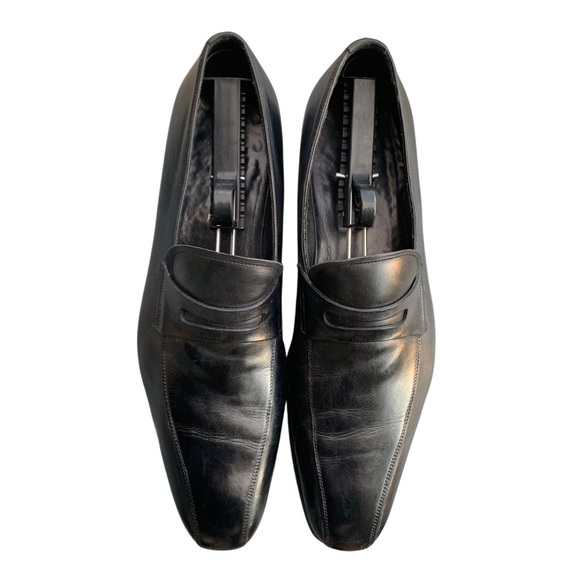 Prada Black Leather Loafers - Picture 3 of 6